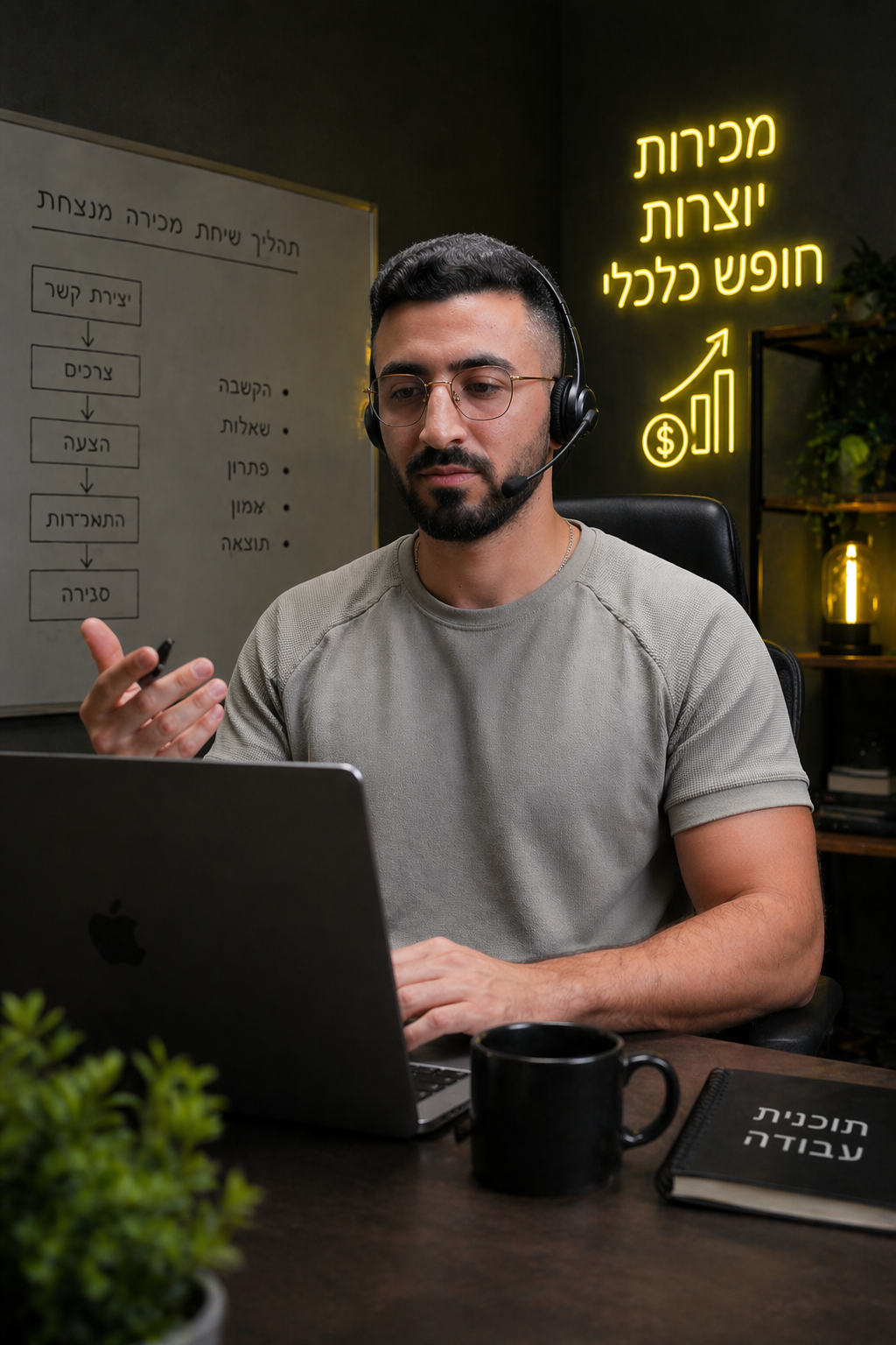 רון חוביאן עם אוזניה